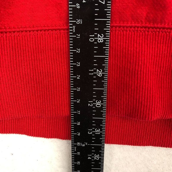 Tommy Hilfiger NWT Men's Size XX-Large Red Fleece Lined Crewneck Sweatshirt - Picture 6 of 10